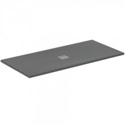 Shower tray Rectangular 170x80x3 material: Synthetic Concrete Grey, color: Dark Grey surface: Matt Rectangular