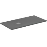 Ντουζιέρα ορθογώνια 160x80x3 από συνθετικό Concrete Grey, χρώμα: Γκρι Σκούρο επιφάνεια: Ματ Ορθογώνιες
