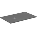 Ντουζιέρα ορθογώνια 160x100x3 από συνθετικό Concrete Grey, χρώμα: Γκρι Σκούρο επιφάνεια: Ματ Ορθογώνιες