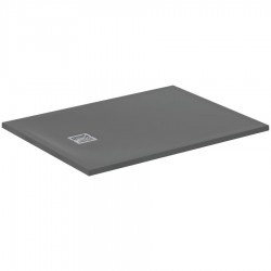 Ντουζιέρα ορθογώνια 120x90x3 από συνθετικό Concrete Grey, χρώμα: Γκρι Σκούρο επιφάνεια: Ματ