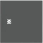 Ντουζιέρα τετράγωνη 120x120x3 από συνθετικό Concrete Grey, χρώμα: Γκρι Σκούρο επιφάνεια: Ματ Τετράγωνες
