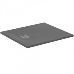 Ντουζιέρα ορθογώνια 100x90x3 από συνθετικό Concrete Grey, χρώμα: Γκρι Σκούρο επιφάνεια: Ματ Ορθογώνιες