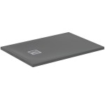 Ντουζιέρα ορθογώνια 100x70x3 από συνθετικό Concrete Grey, χρώμα: Γκρι Σκούρο επιφάνεια: Ματ Ορθογώνιες