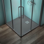 Ντουζιέρα τετράγωνη 100x100x3 από συνθετικό Concrete Grey, χρώμα: Γκρι Σκούρο επιφάνεια: Ματ Τετράγωνες Ντουζιέρα τετράγωνη 100x100x3 από συνθετικό Concrete Grey, χρώμα: Γκρι Σκούρο επιφάνεια: Ματ Τετράγωνες