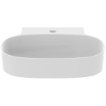 Νιπτήρας επίτοιχος 50x48x13,5 Silk White με 1 γούρνα με οπή στη μέση χωρίς υπερχείλιση από πορσελάνη, χρώμα: Λευκό επιφάνεια: Ματ Νιπτήρας επίτοιχος 50x48x13,5 Silk White με 1 γούρνα με οπή στη μέση χωρίς υπερχείλιση από πορσελάνη, χρώμα: Λευκό επιφάνεια: Ματ