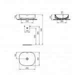 Washbasin Free standing 45x38x13 material: Porcelain With overflow Without hole, color: White surface: Matt Free standing Washbasin Free standing 45x38x13 material: Porcelain With overflow Without hole, color: White surface: Matt Free standing