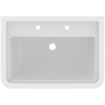 Washbasin Wall-mounted 71,5x50 With 1 bowl With overflow With two holes material: Porcelain, color: White surface: Glossy Wall-mounted Washbasin Wall-mounted 71,5x50 With 1 bowl With overflow With two holes material: Porcelain, color: White surface: Glossy Wall-mounted
