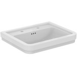 Washbasin Wall-mounted 61,5x50 With 1 bowl With overflow With two holes material: Porcelain, color: White surface: Glossy Wall-mounted Washbasin Wall-mounted 61,5x50 With 1 bowl With overflow With two holes material: Porcelain, color: White surface: Glossy Wall-mounted
