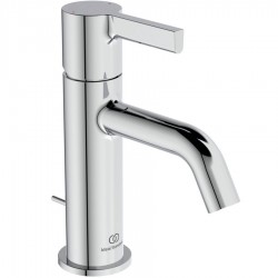 Wash basin tap Deck-mounted material: Brass mixer S size With pop-up waste set, color: Chrome surface: Glossy Deck-mounted