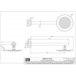 Shower head Wall-mounted 21,9x21,9 material: Brass, style: 1 spray, color: Bronze surface: Brushed Overhead showers Shower head Wall-mounted 21,9x21,9 material: Brass, style: 1 spray, color: Bronze surface: Brushed Overhead showers