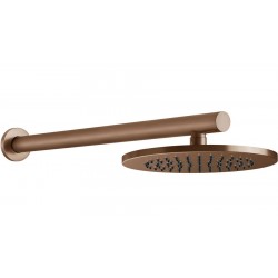 Shower head Wall-mounted 21,9x21,9 material: Brass, style: 1 spray, color: Bronze surface: Brushed Overhead showers