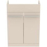Furniture base without washbasin 60x30x83,5 material: Wood composite Matt Sandy Beige countertop, color: Beige Cabinets without wash basin