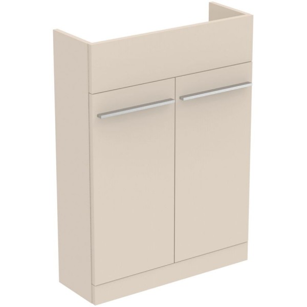 Furniture base without washbasin 60x20,9x83,5 material: Wood composite Matt Sandy Beige countertop, color: Beige Cabinets without wash basin Furniture base without washbasin 60x20,9x83,5 material: Wood composite Matt Sandy Beige countertop, color: Beige Cabinets without wash basin