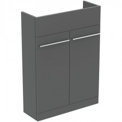 Βάση επίπλου χωρίς νιπτήρα 60x20,9x83,5 από ξύλο συνθετικό Quartz Grey Matt επιδαπέδιου τύπου, χρώμα: Γκρι Βάσεις επίπλου χωρίς νιπτήρα