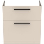 Furniture base without washbasin 80x44x85,3 material: Wood composite Matt Sandy Beige countertop, color: Beige Cabinets without wash basin