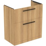 Βάση επίπλου χωρίς νιπτήρα 80x44x85,3 από ξύλο συνθετικό με 2 συρτάρια, Natural Oak επιδαπέδιου τύπου, χρώμα: Ξύλο Δρυς Βάση επίπλου χωρίς νιπτήρα 80x44x85,3 από ξύλο συνθετικό με 2 συρτάρια, Natural Oak επιδαπέδιου τύπου, χρώμα: Ξύλο Δρυς