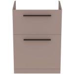 Furniture base without washbasin 60x44x85,3 material: Wood composite Greige Matt countertop, color: Grey/Beige Cabinets without wash basin