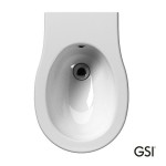 Bidet Wall-mounted, color: White surface: Glossy Bidet Wall-mounted, color: White surface: Glossy