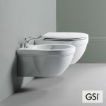 Bidet Wall-mounted, color: White surface: Glossy Wall-mounted