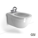 Bidet Wall-mounted, color: White surface: Glossy Bidet Wall-mounted, color: White surface: Glossy