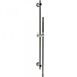 Βέργα ντους 76,4cm από ορείχαλκο 1,5m, Nickel lucido με τηλέφωνο & σπιράλ, χρώμα: Χρωμέ επιφάνεια: Γυαλιστερή Βέργες ντους