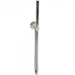 Shower head W/ hose, holder and outlet elbow 1 jet, color: Chrome surface: Glossy Hand showers