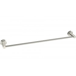Πετσετοθήκη 60cm Nickel Lucido σταθερή από ορείχαλκο μονή, χρώμα: Χρωμέ επιφάνεια: Γυαλιστερή Πετσετοθήκες