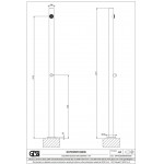 Column outdoor shower material: Brass Steel Brushed, color: Chrome surface: Brushed Outdoor shower columns