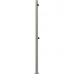 Column outdoor shower material: Brass Steel Brushed, color: Chrome surface: Brushed Outdoor shower columns
