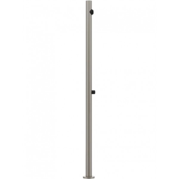 Column outdoor shower material: Brass Steel Brushed, color: Chrome surface: Brushed Outdoor shower columns
