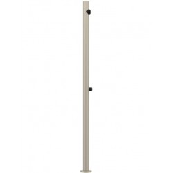 Column outdoor shower material: Brass Matte Greige, color: Grey surface: Matt Outdoor shower columns