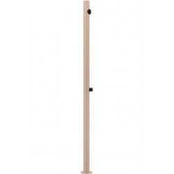 Column outdoor shower material: Brass Matte Cipria, color: Beige surface: Matt