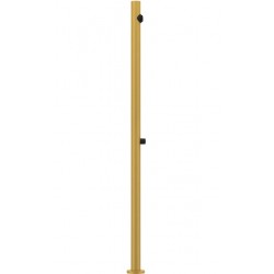 Column outdoor shower material: Brass Matte Ocra, color: Yellow surface: Brushed Outdoor shower columns