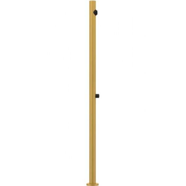 Column outdoor shower material: Brass Matte Ocra, color: Yellow surface: Brushed Outdoor shower columns