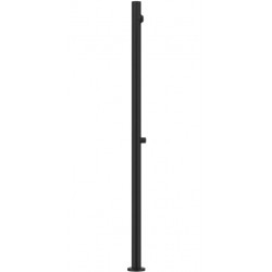 Column outdoor shower material: Brass Matte Black, color: Black surface: Matt