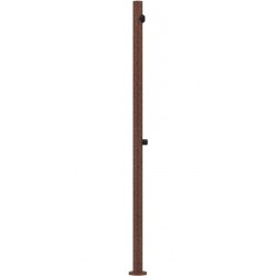 Column outdoor shower material: Brass Corten, color: Bronze surface: Glossy