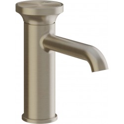 Wash basin tap Deck-mounted material: Brass mixer Without waste Μ size Υ17,2cm Finox Brushed Nickel PVD, color: Chrome surface: Brushed Deck-mounted