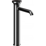 Wash basin tap Deck-mounted for free-standing washbasin material: Brass mixer Without waste Υ31,7cm Black Metal PVD, color: Black surface: Glossy Deck-mounted