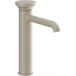 Wash basin tap Deck-mounted L size material: Brass mixer Without waste Υ24,7cm Matte Greige, color: Grey surface: Matt Deck-mounted