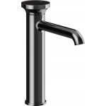 Wash basin tap Deck-mounted L size material: Brass mixer Without waste Υ24,7cm Black Metal PVD, color: Black surface: Glossy Deck-mounted