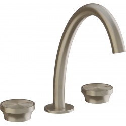 Wash basin tap Deck-mounted dual-level L size material: Brass Without waste Υ24,3cm Finox Brushed Nickel PVD, color: Chrome surface: Brushed Deck-mounted