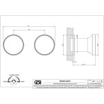 Shower tap Wall-mounted external part 2 holes 2 way material: Brass mixer without hand shower, hose and holder Black Metal PVD, color: Black surface: Glossy Wall-mounted - external part