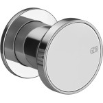 Shower tap Wall-mounted external part 1 hole 1 way material: Brass mixer without hand shower, hose and holder, color: Chrome surface: Glossy Wall-mounted - external part