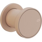 Shower tap Wall-mounted external part 1 hole 1 way material: Brass mixer without hand shower, hose and holder Matte Cipria, color: Beige surface: Matt Wall-mounted - external part