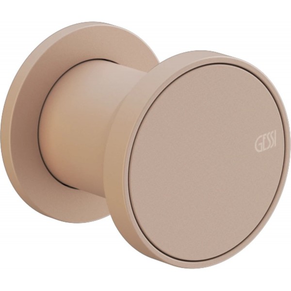 Shower tap Wall-mounted external part 1 hole 1 way material: Brass mixer without hand shower, hose and holder Matte Cipria, color: Beige surface: Matt Wall-mounted - external part