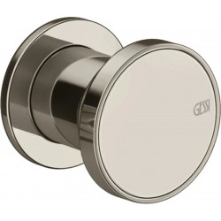 Shower tap Wall-mounted external part 1 hole 1 way material: Brass mixer without hand shower, hose and holder Nickel PVD, color: Chrome surface: Glossy Wall-mounted - external part