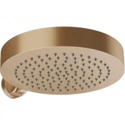 Shower head Wall-mounted 32x32 material: Brass, style: 1 spray Warm Brushed Pvd, color: Bronze surface: Brushed Overhead showers
