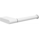 Paper holder no cover material: Brass Matte White, color: White surface: Matt Toilet paper holders