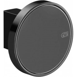 Hook Flat wall mounted material: Brass single Black Metal PVD, color: Black surface: Glossy Hooks