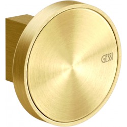 Hook Flat wall mounted material: Brass single Gold Brushed, color: Gold surface: Brushed Hooks